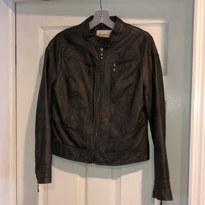 Faux leather jacket